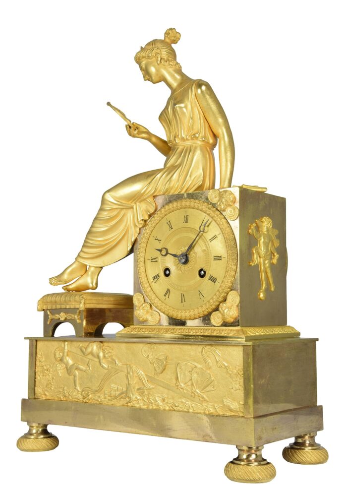 Pendule Laure et Pétrarque, le poète et sa jolie muse - Image 3