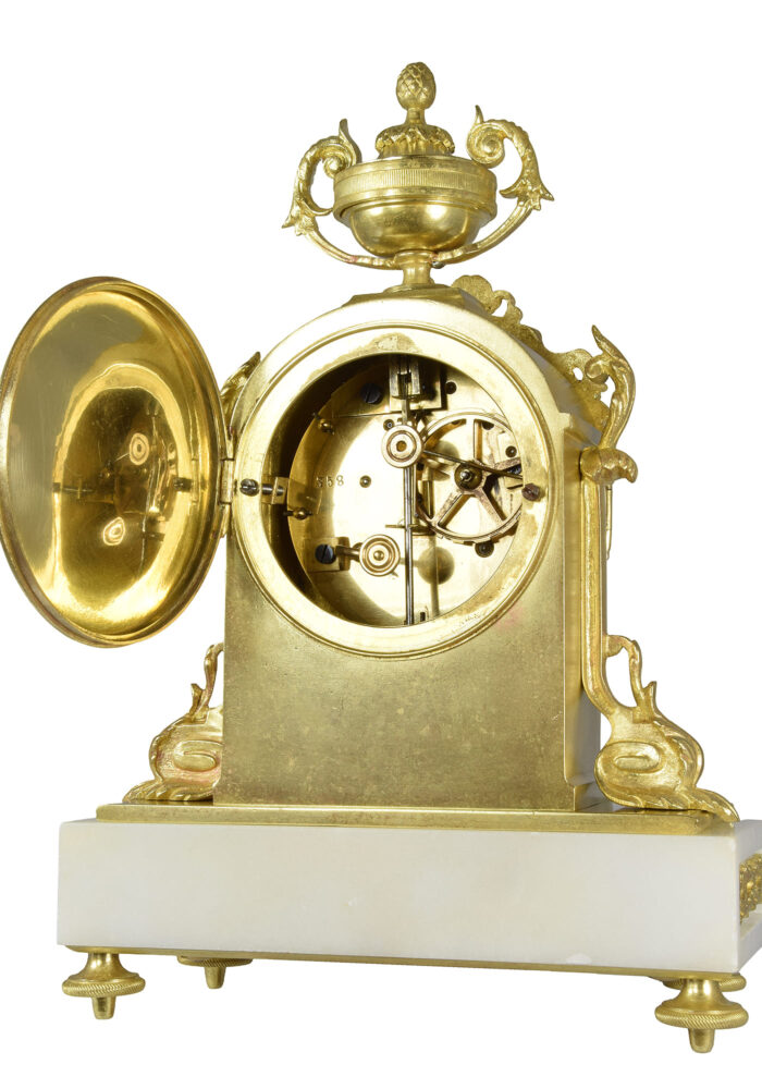 Pendule en marbre et bronze doré Napoléon III - Image 7