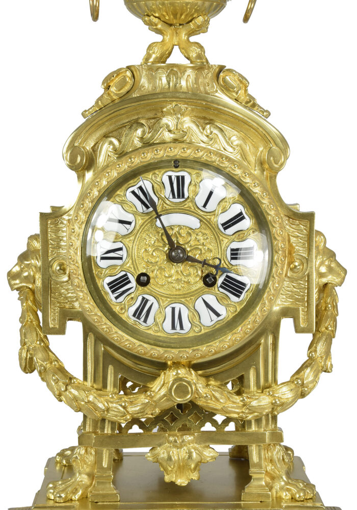 Pendule "Mufles de lion" Néo-classique PALAIS ROYAL – Image 6