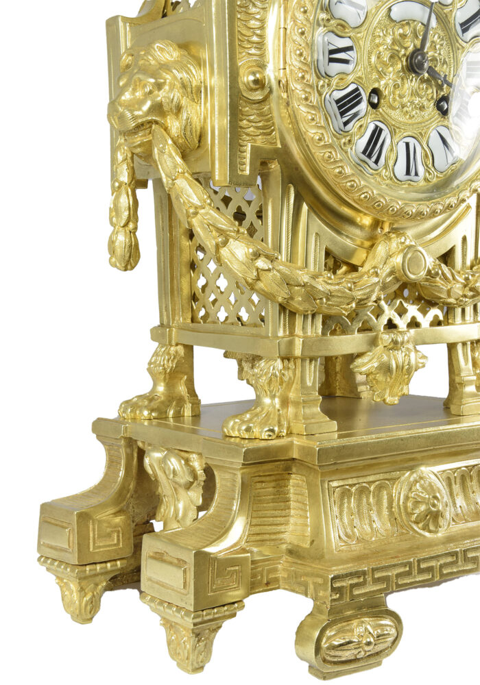 Pendule "Mufles de lion" Néo-classique PALAIS ROYAL – Image 5