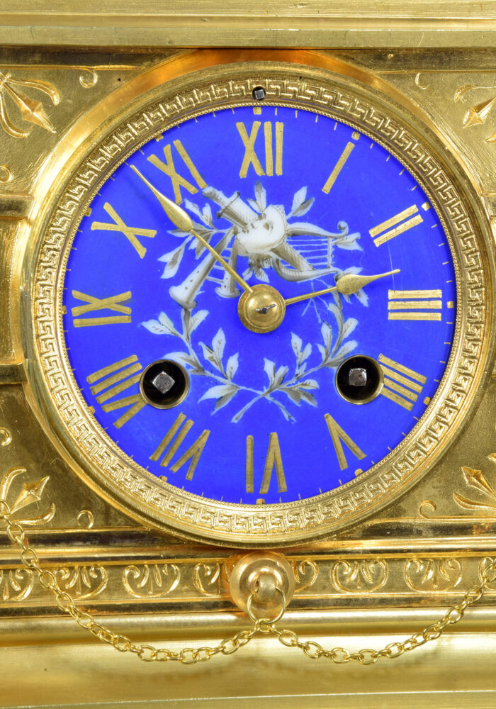 Pendule en bronze et porcelaine PALAIS ROYAL 1870 – Image 4