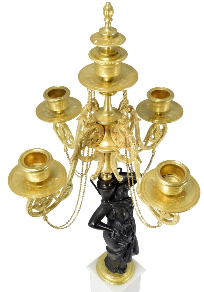 Candélabres aux Vestales Napoléon III - Image 4