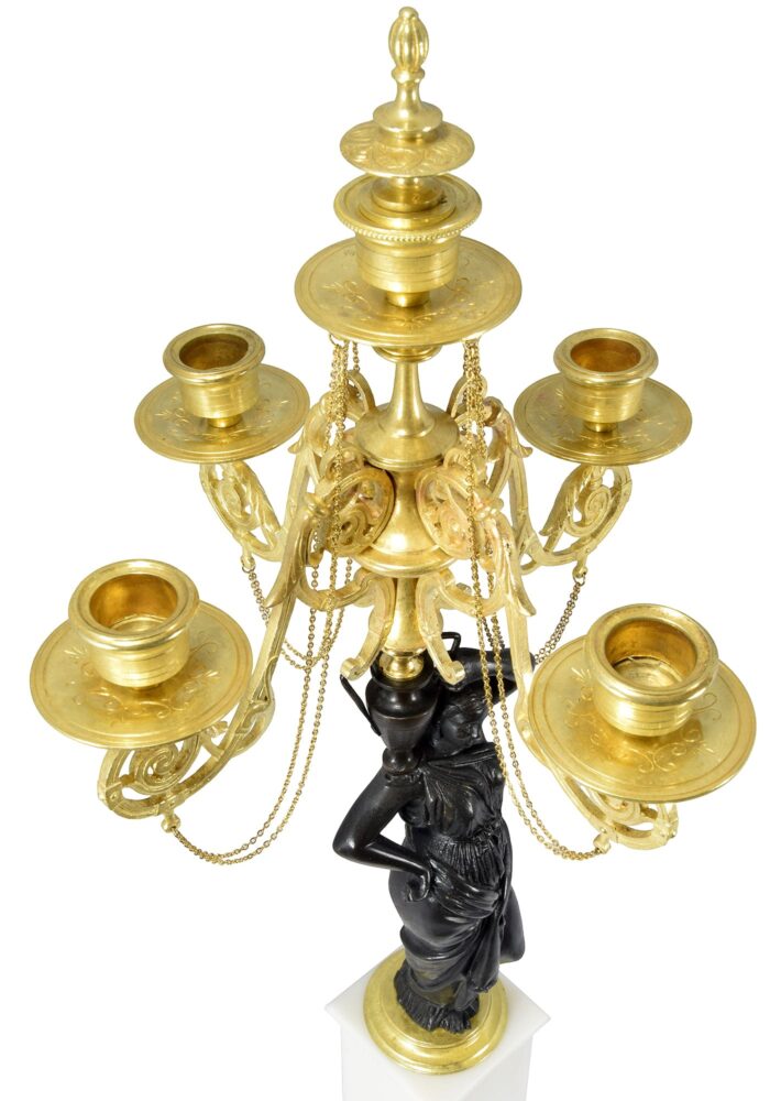 Candélabres aux Vestales Napoléon III – Image 4