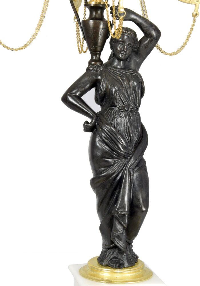 Candélabres aux Vestales Napoléon III - Image 9