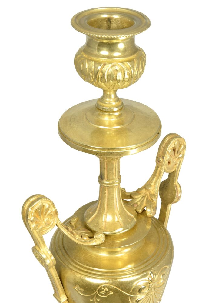 Paire de bougeoirs Néo-classique Epoque Napoléon III - Image 5