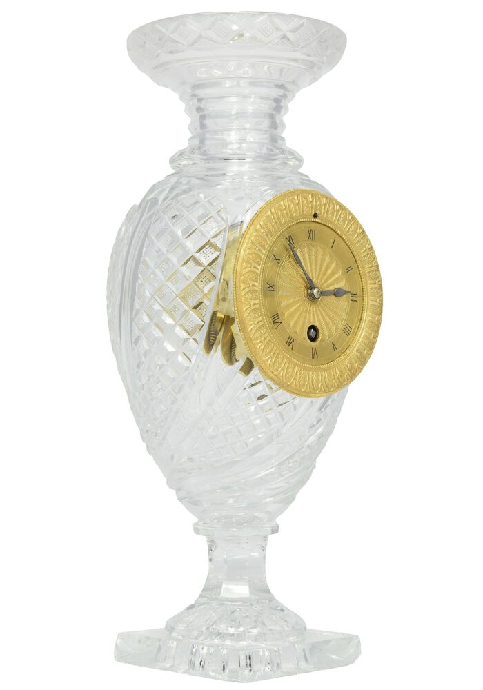 Pendule vase en cristal Epoque Charles X 1830 – Image 3