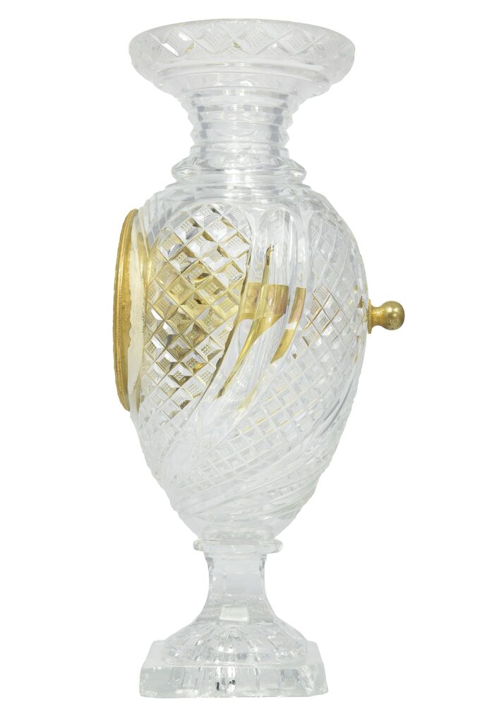 Pendule vase en cristal Epoque Charles X 1830 – Image 7