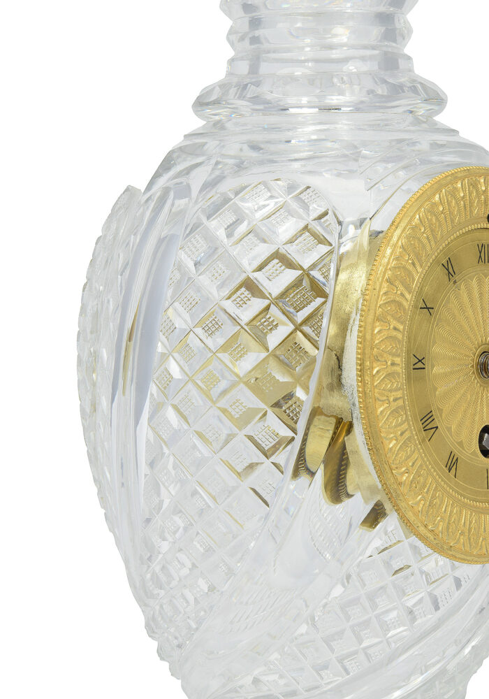 Pendule vase en cristal Epoque Charles X 1830 – Image 8