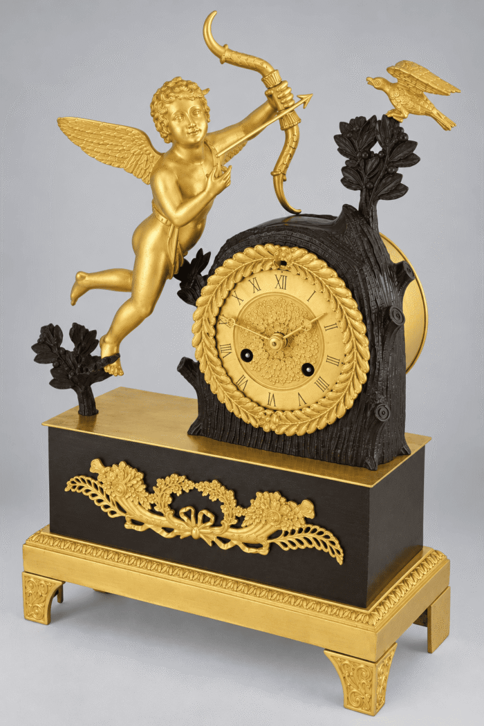 Pendule "Amour visant l’oiseau"