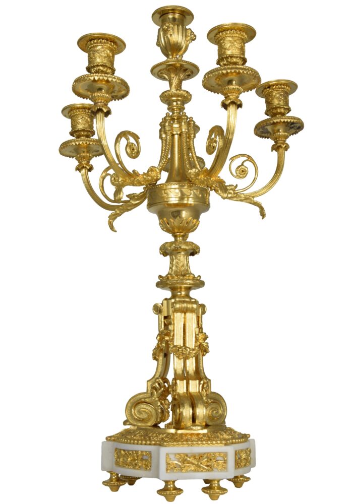 Paire de chandeliers Louis XVI XIXème - Image 6