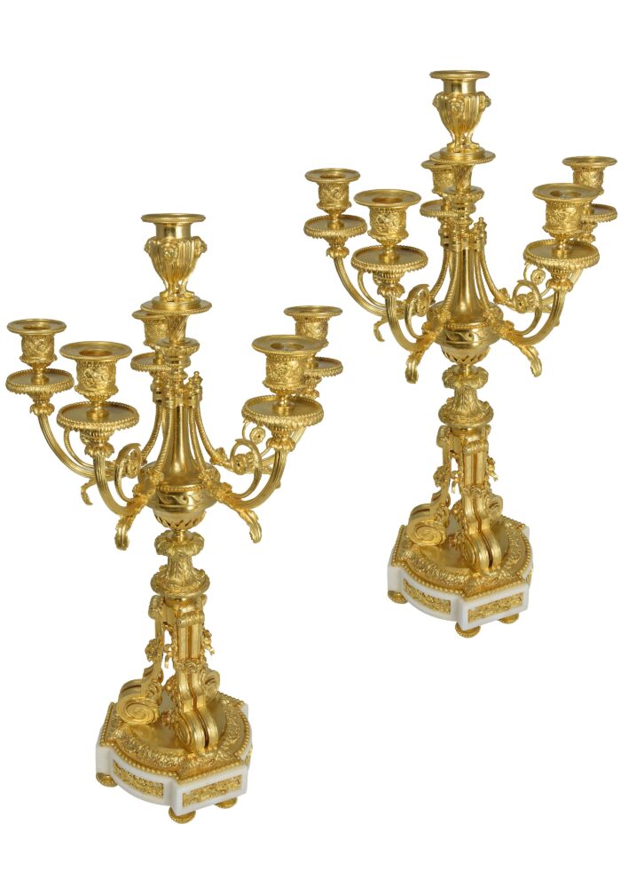 Paire de chandeliers Louis XVI XIXème - Image 4