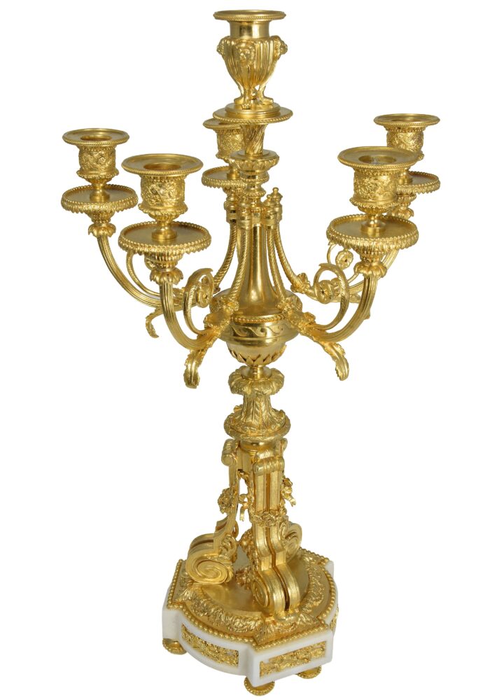 Paire de chandeliers Louis XVI XIXème - Image 5