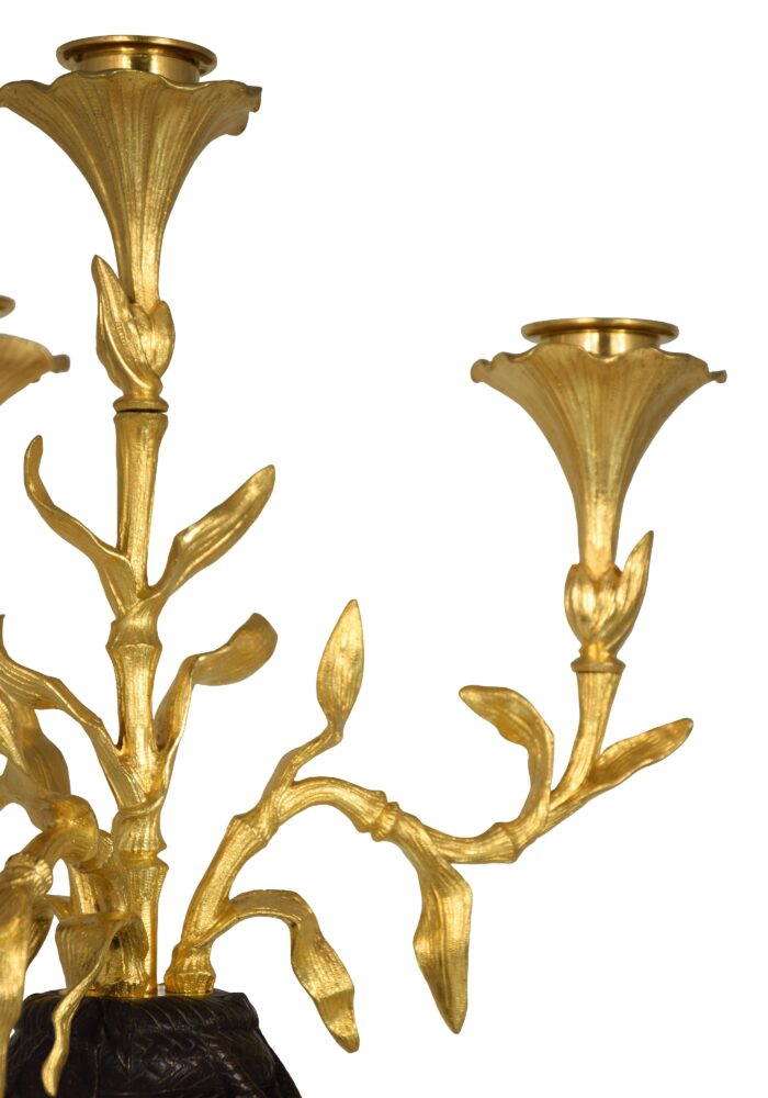 Paire de chandeliers Sculpteur : Alfred DAUBRÉE – Image 6