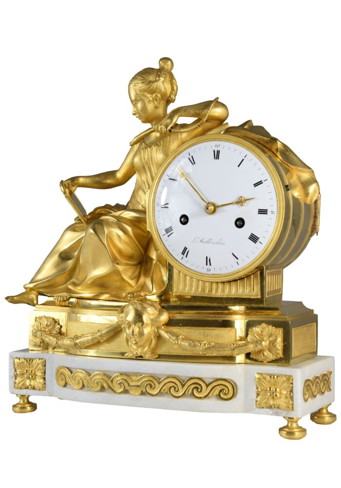 Pendule Cléopatre et le serpent HORLOGER : MALLET - Image 5