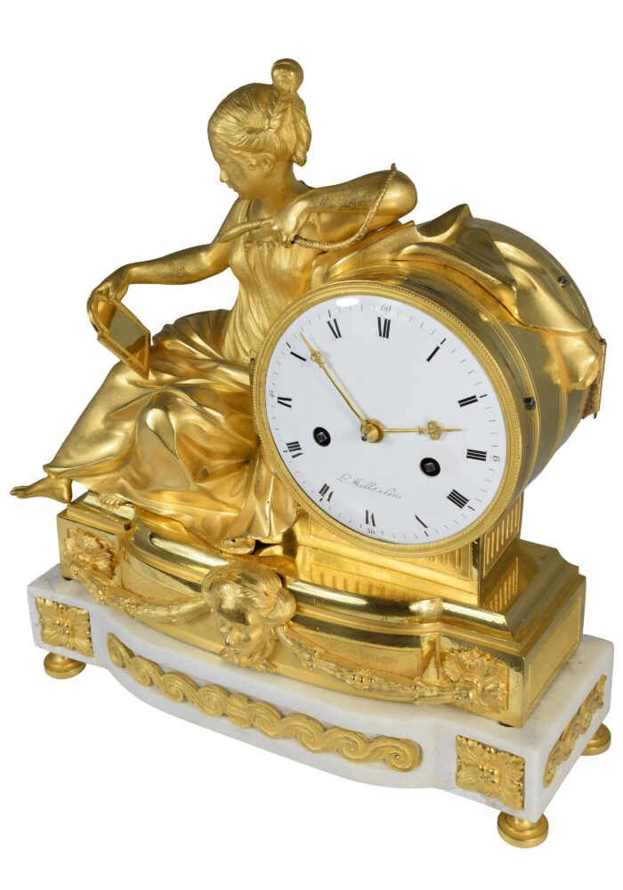 Pendule Cléopatre et le serpent HORLOGER : MALLET - Image 3