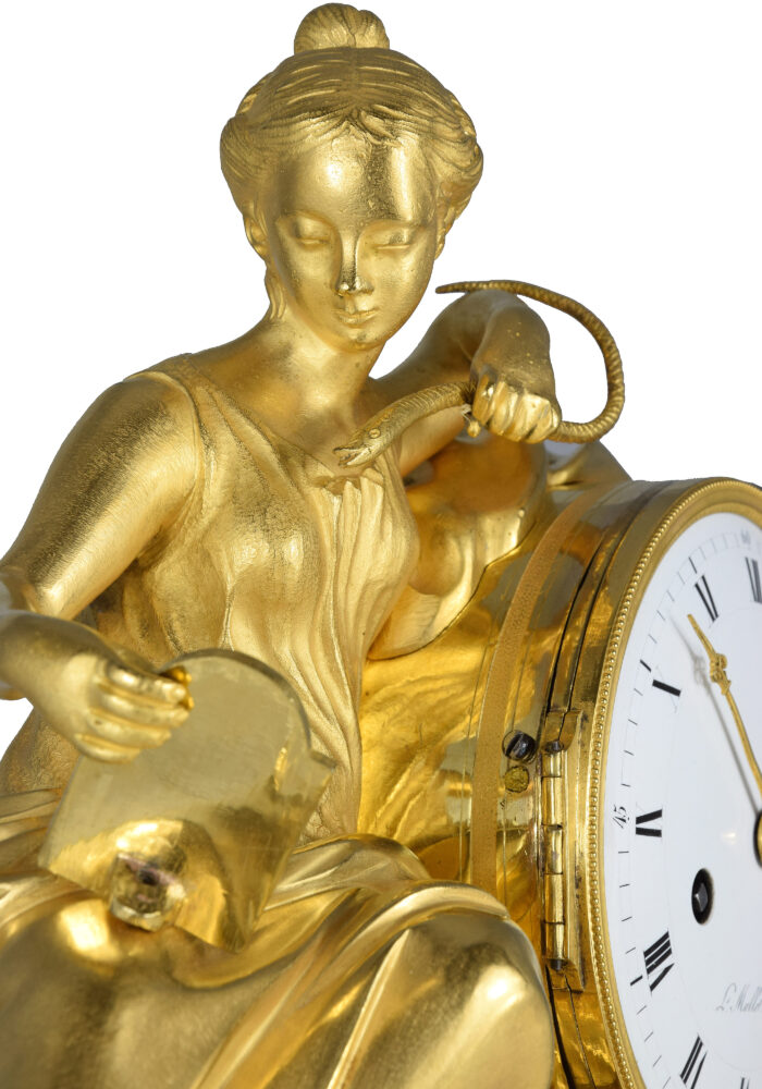 Pendule Cléopatre et le serpent HORLOGER : MALLET - Image 6