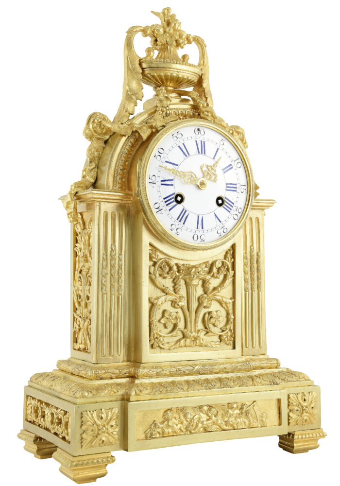 Pendule en bronze doré Napoléon III