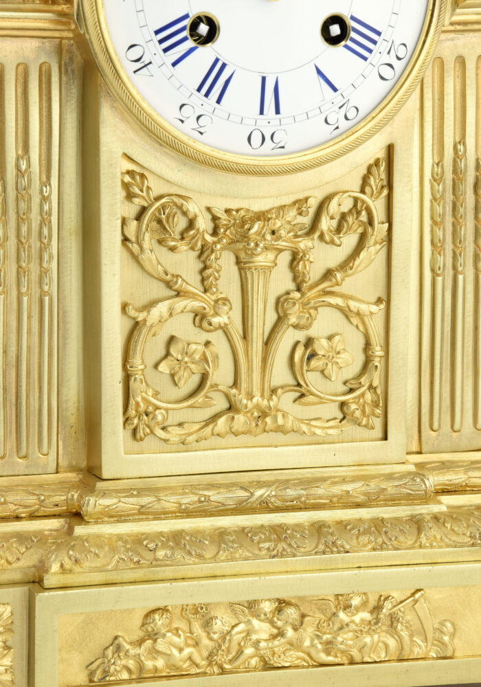 Pendule en bronze doré Napoléon III – Bild 6