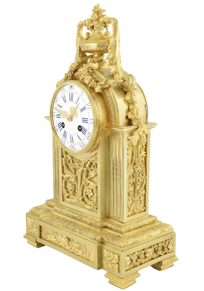 Pendule en bronze doré Napoléon III – Bild 3