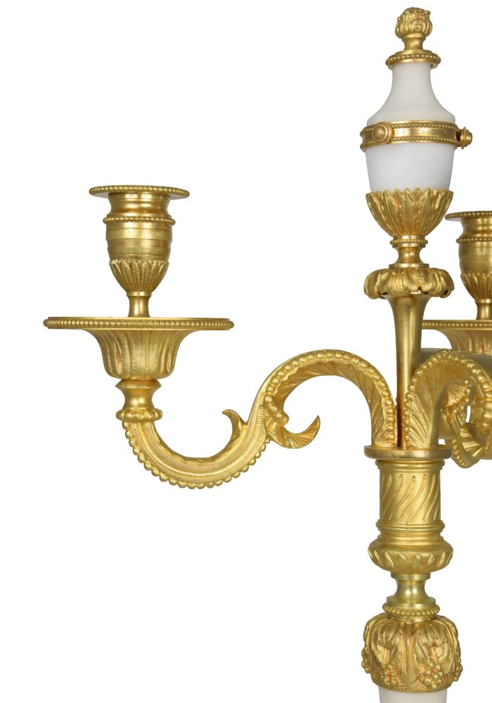 Paire de chandeliers style Empire XIXème – Image 6