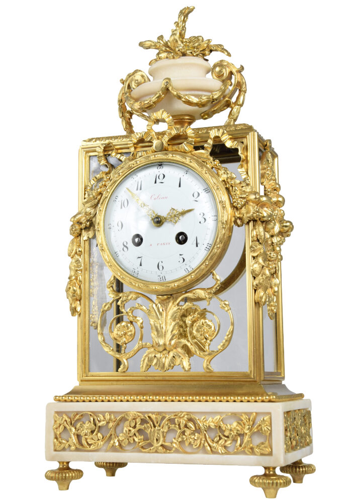 Pendule cage en verre Horloger : MARTI 1889 – Image 3