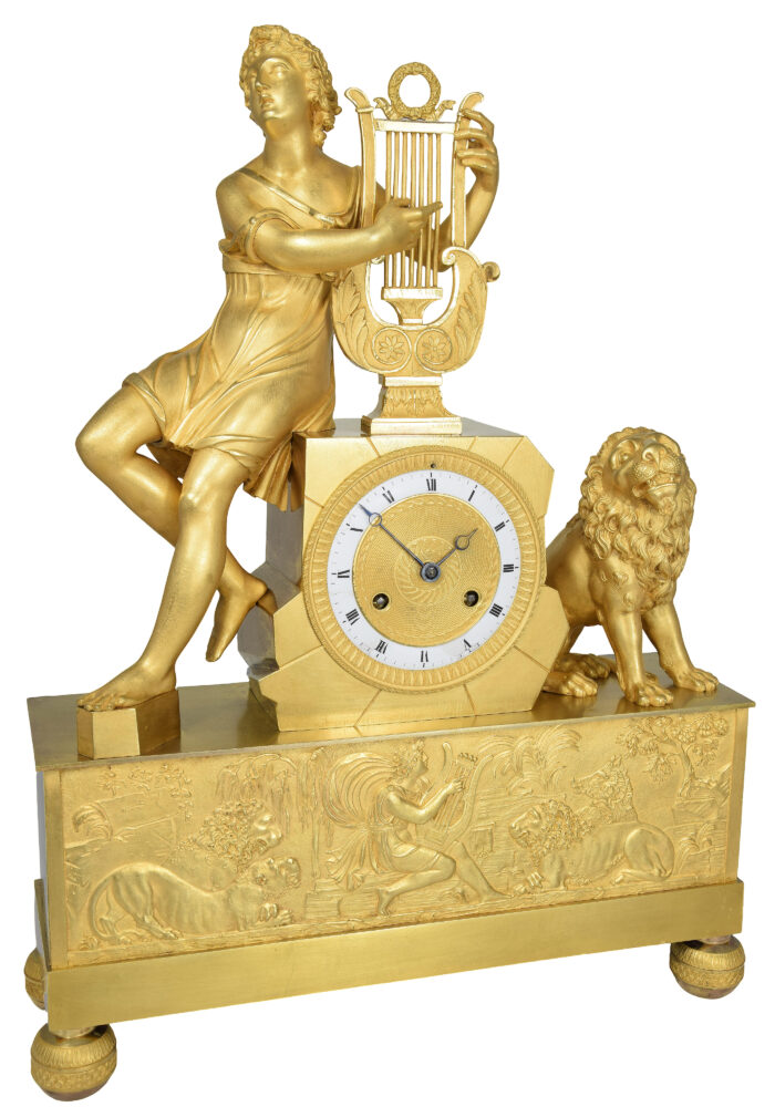 Pendule "Orphée charmant les bêtes sauvages" mythologique – Image 5