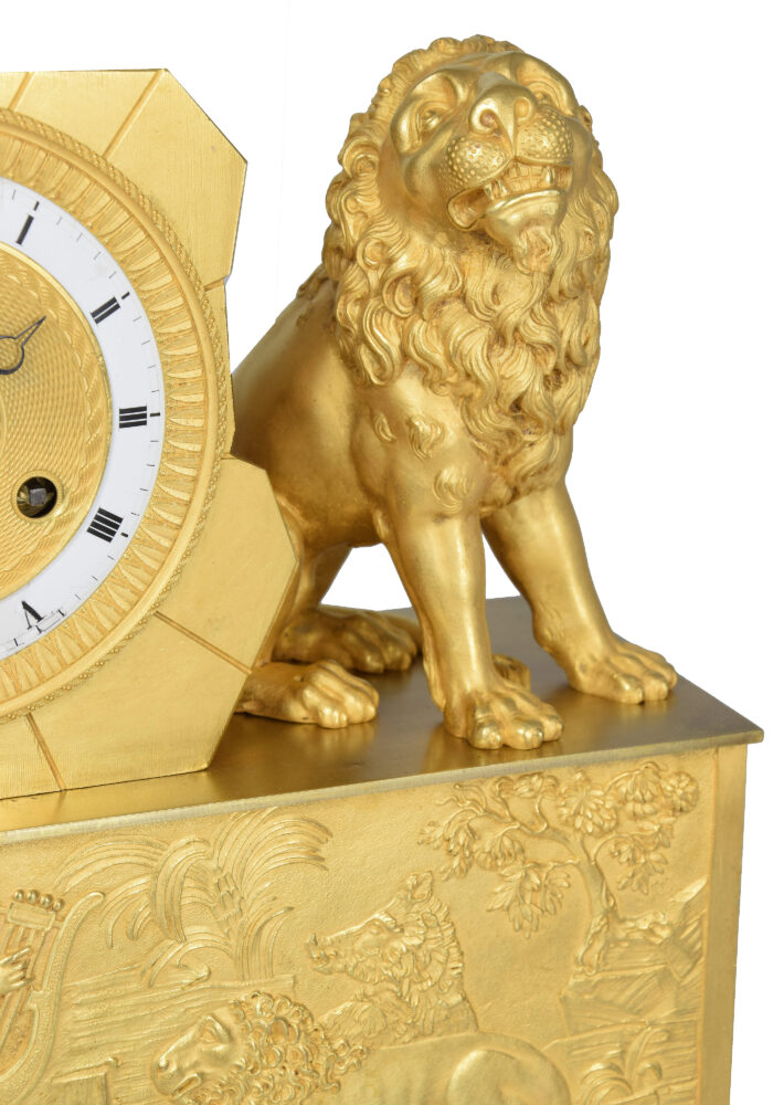 Pendule "Orphée charmant les bêtes sauvages" mythologique – Image 4