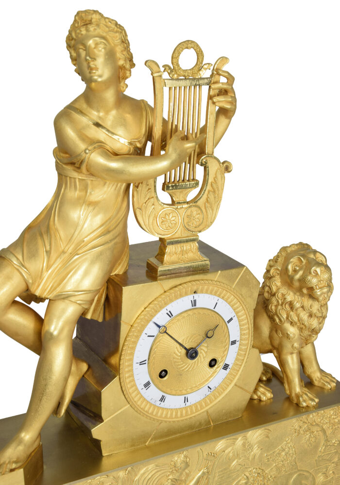 Pendule "Orphée charmant les bêtes sauvages" mythologique – Image 3