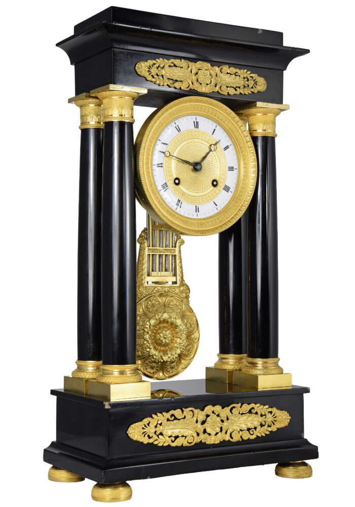 Pendule portique en marbre BROCOT Charles X 1840 – Image 3