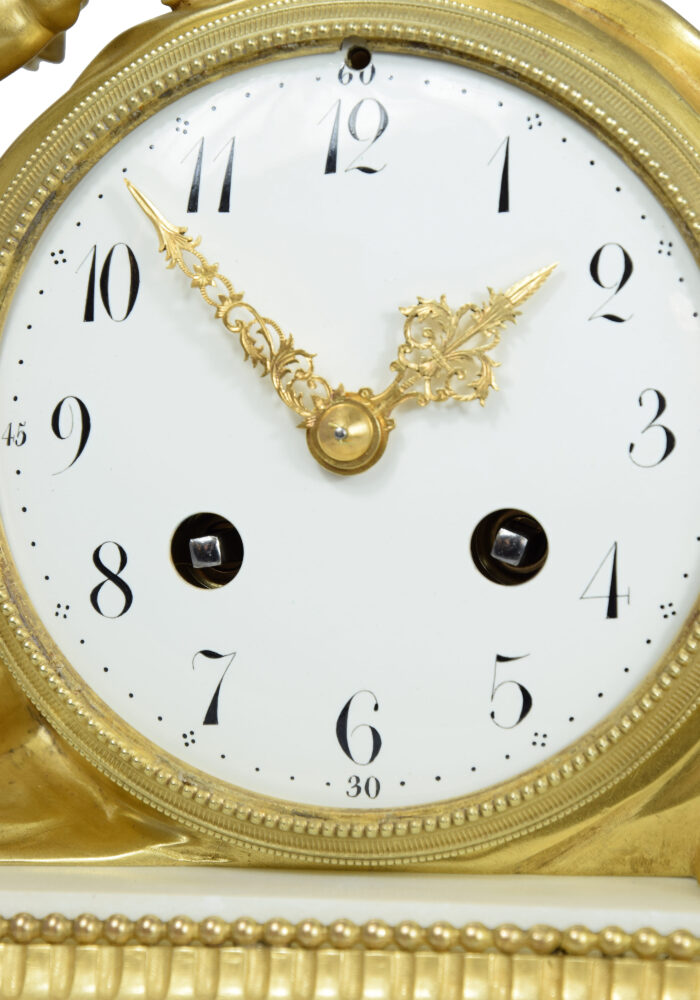 Pendule au chérubin et colombes XIXème – Image 7