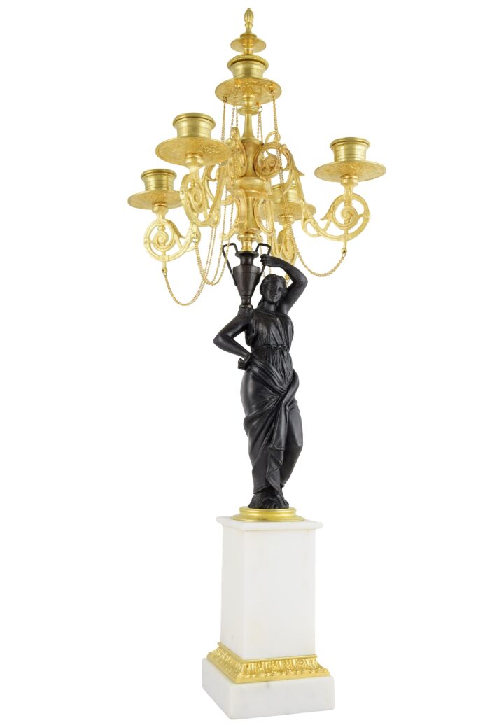 Candélabres aux Vestales Napoléon III - Image 5