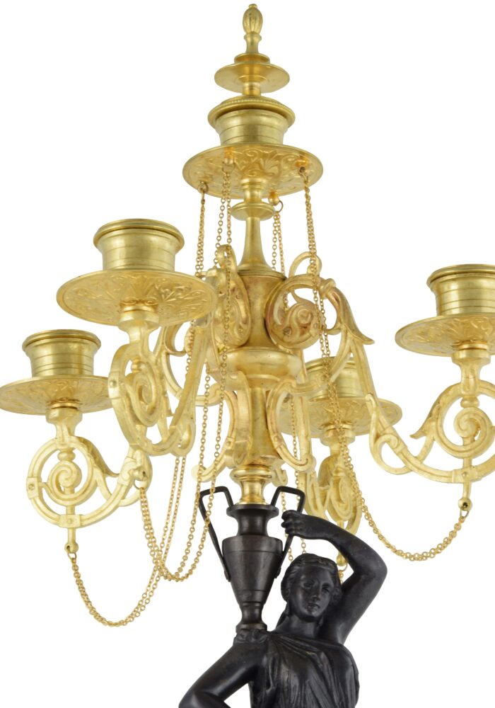 Candélabres aux Vestales Napoléon III - Image 9