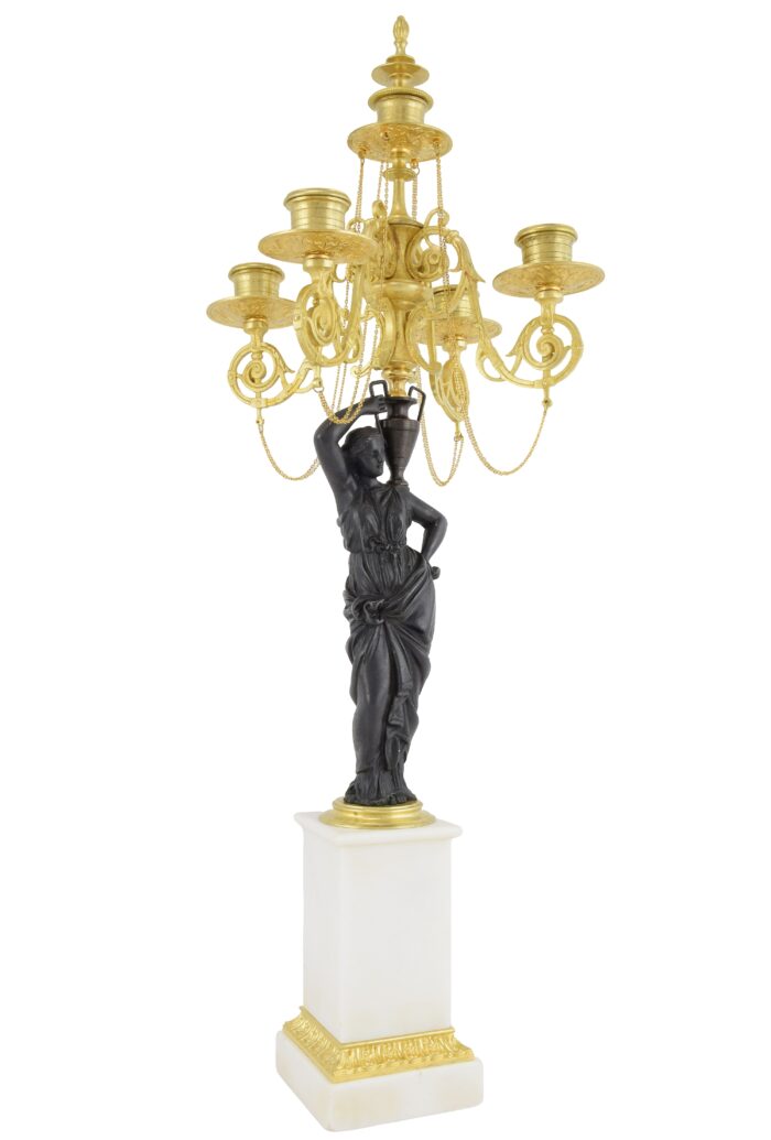 Candélabres aux Vestales Napoléon III - Image 6