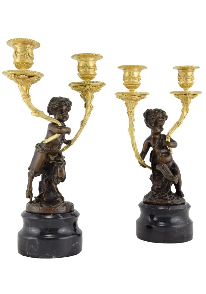 Chandeliers Nymphe et Faune Napoléon III – Bild 4