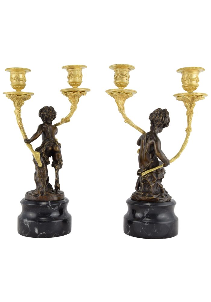 Chandeliers Nymphe et Faune Napoléon III – Bild 9