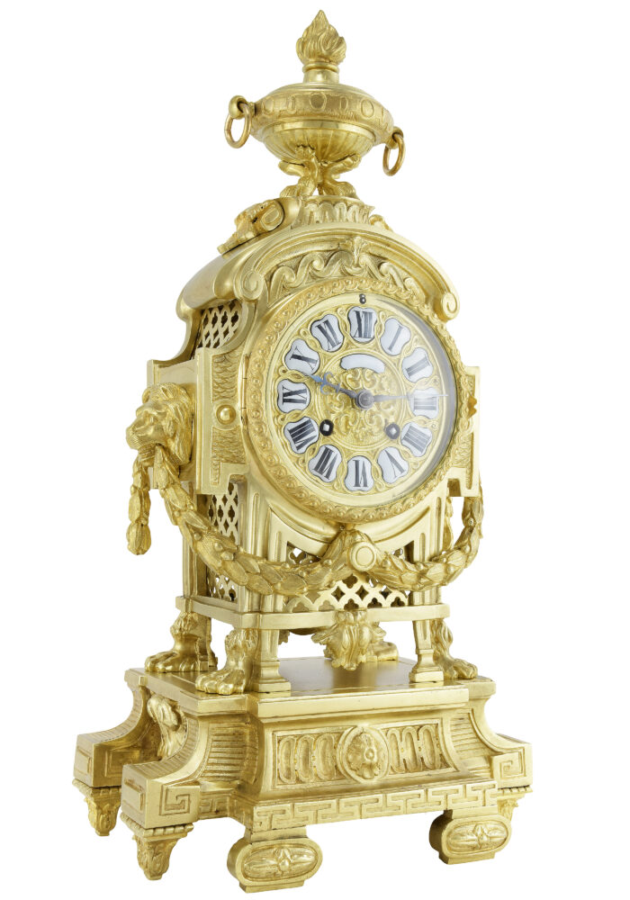 Pendule "Mufles de lion" Néo-classique PALAIS ROYAL