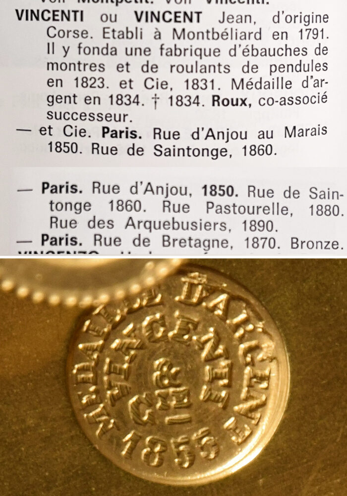 Pendule Murale "Aux espagnolettes" VINCENTI 1855 – Image 15