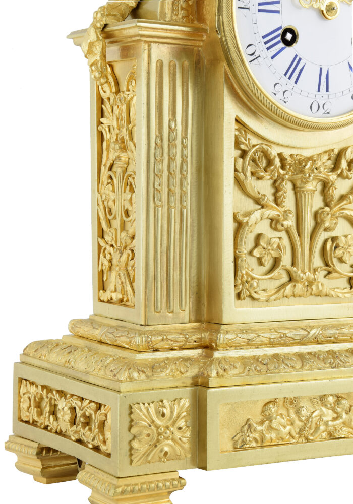 Pendule en bronze doré Napoléon III - Image 7