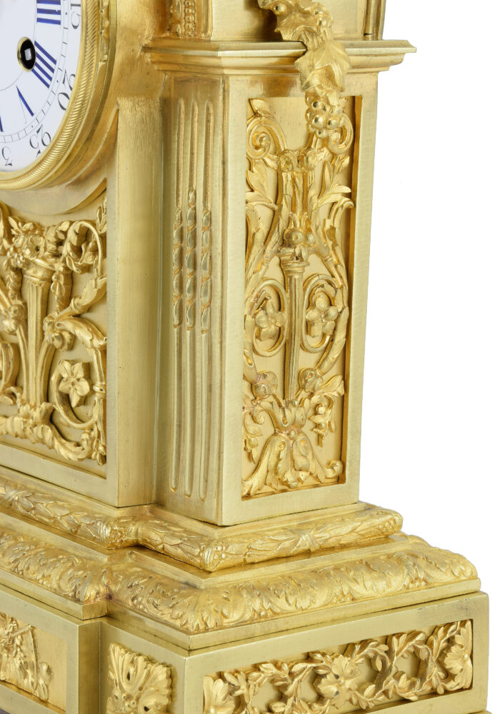 Pendule en bronze doré Napoléon III - Image 4