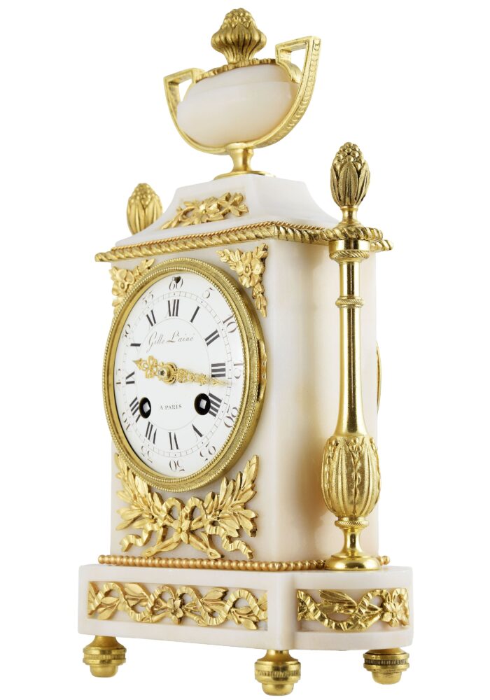 Pendule en marbre et bronze Horloger : PLANCHON – Image 3