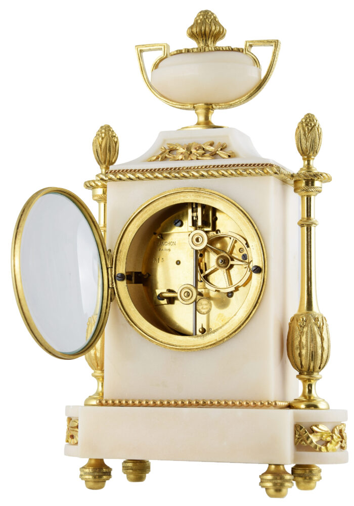 Pendule en marbre et bronze Horloger : PLANCHON – Image 7