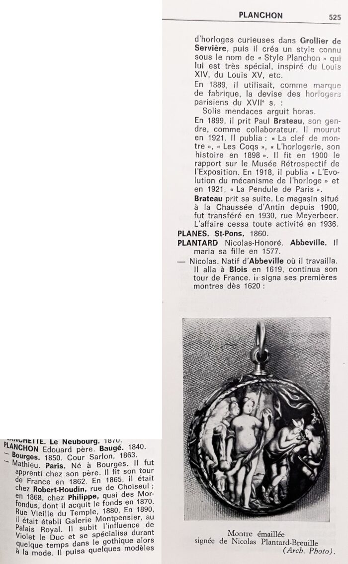 Pendule en marbre et bronze Horloger : PLANCHON – Image 9