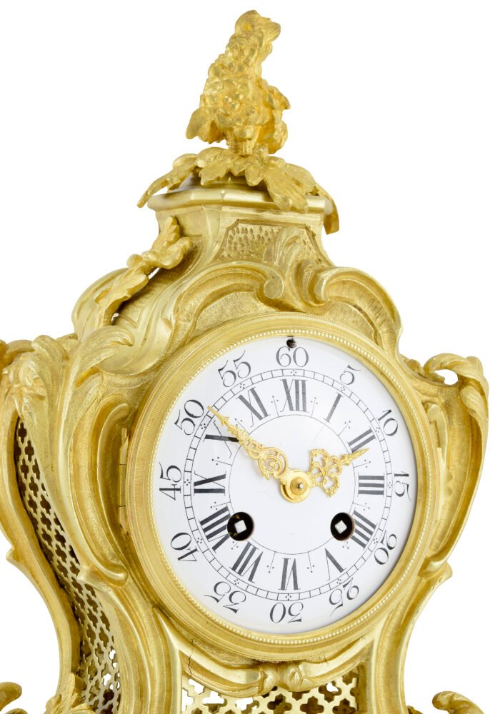 Pendule en bronze style Louis XV – Bild 5