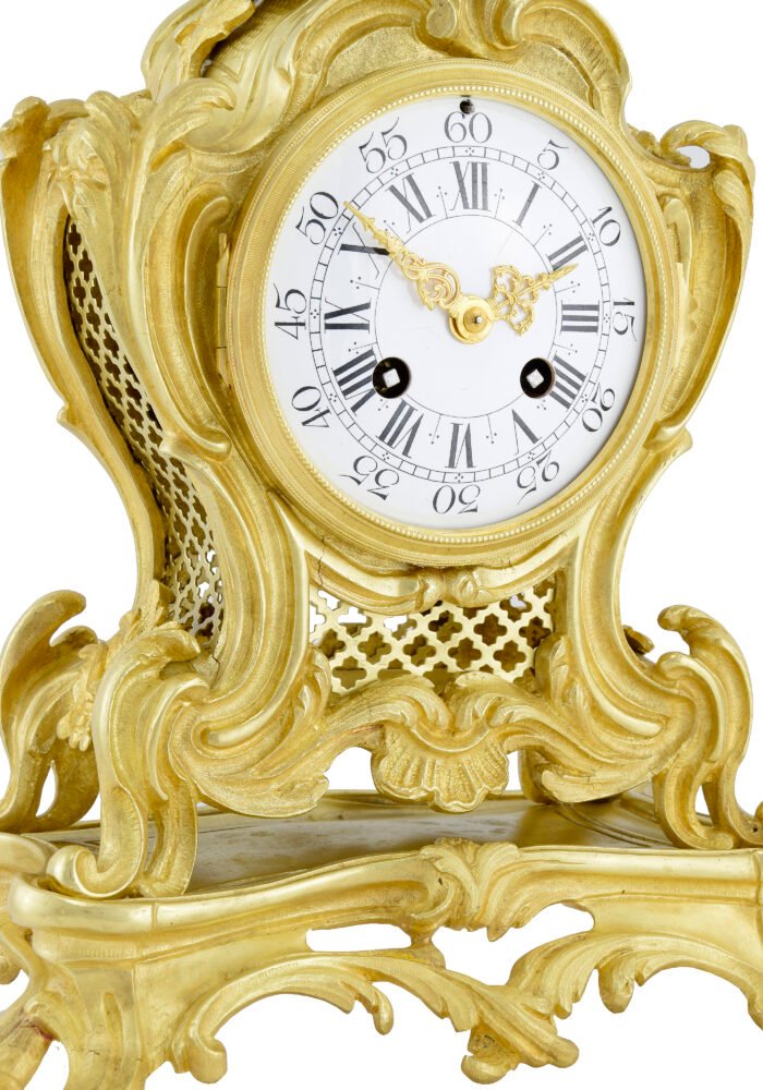 Pendule en bronze style Louis XV – Bild 4