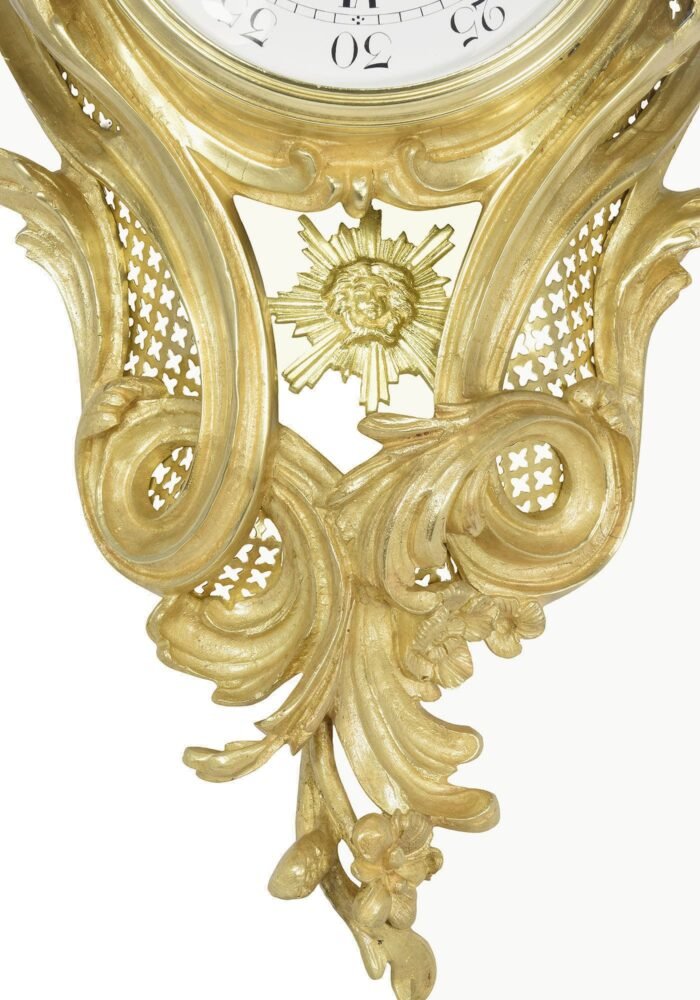 Pendule cartel Murale style Louis XV XIXème - Image 4