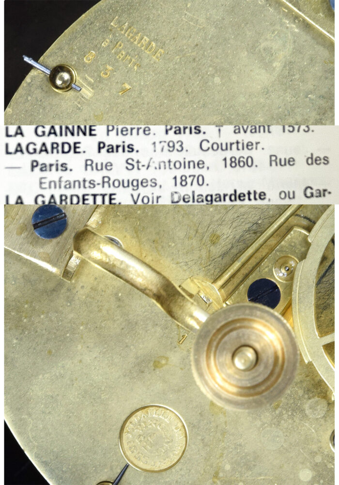 Pendule cartel d'applique Horloger : LAGARDE 1860 - Image 8