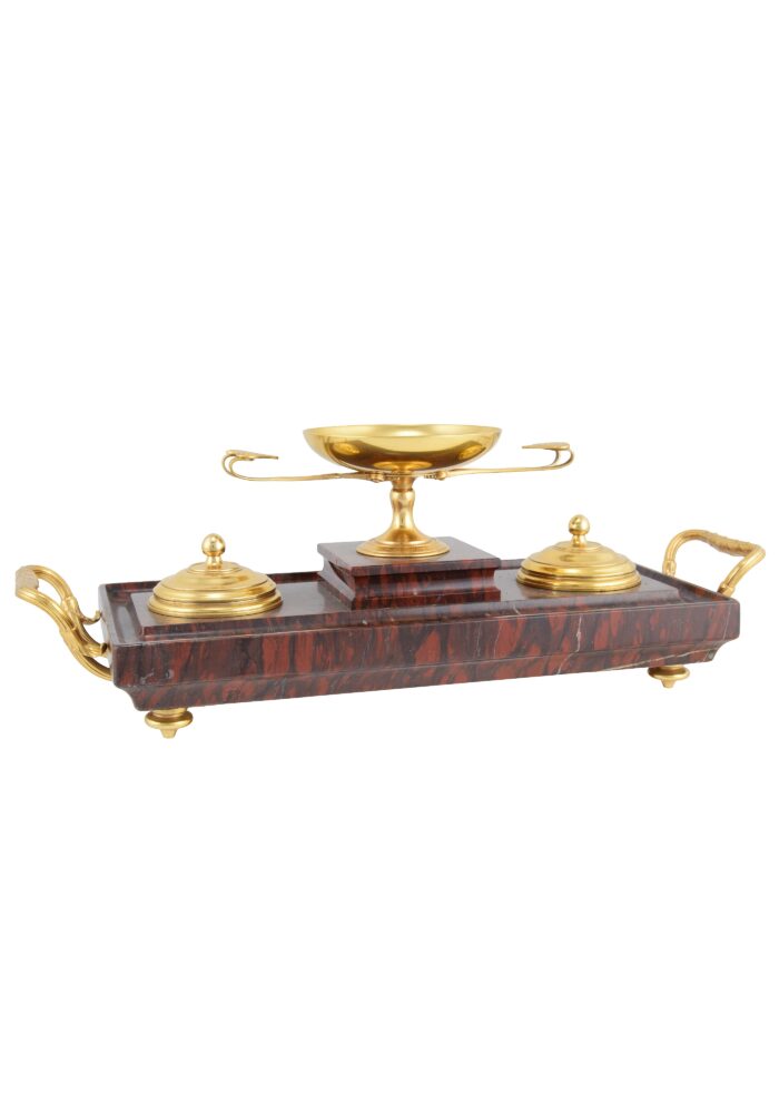 Encrier en marbre signé F.BARBEDIENNE – Bild 4