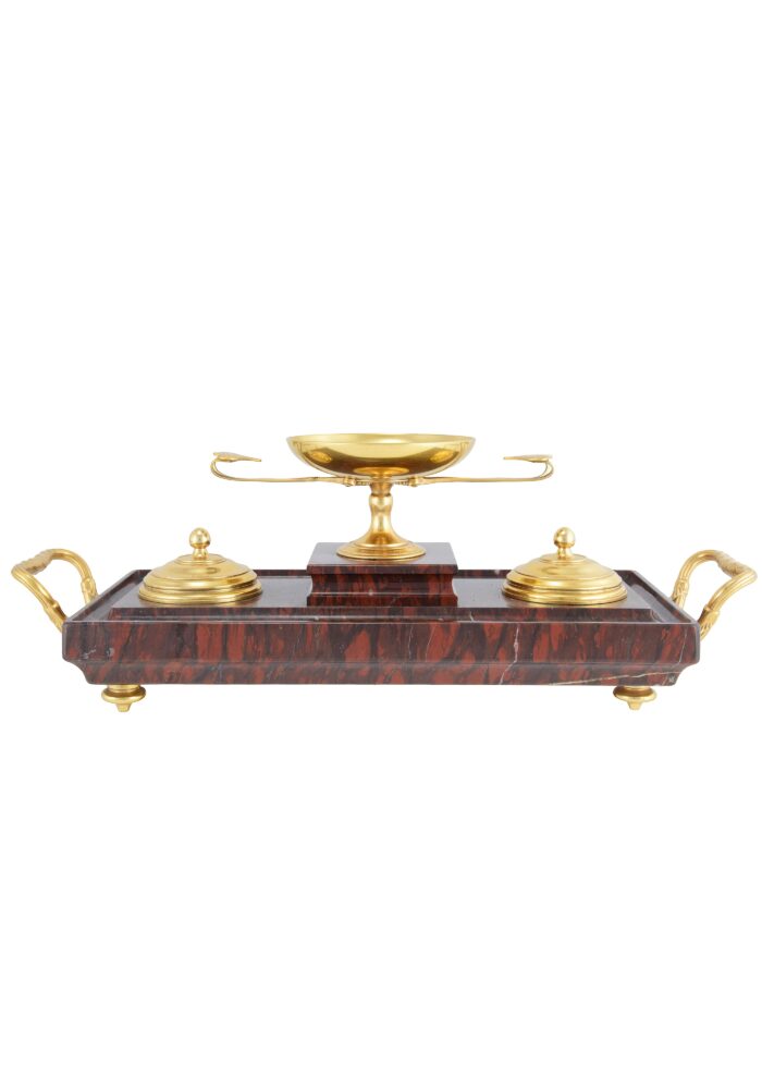 Encrier en marbre signé F.BARBEDIENNE – Bild 3