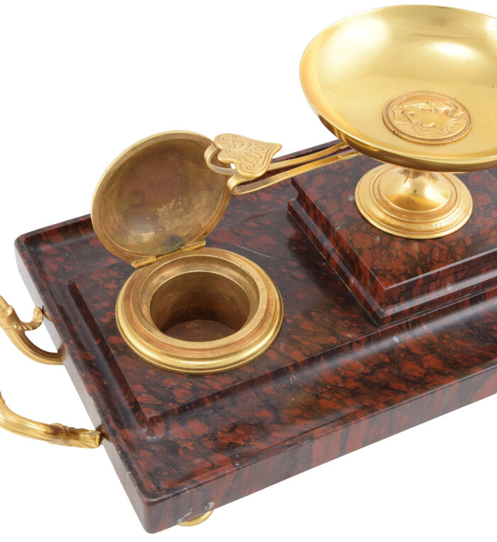 Encrier en marbre signé F.BARBEDIENNE – Bild 5