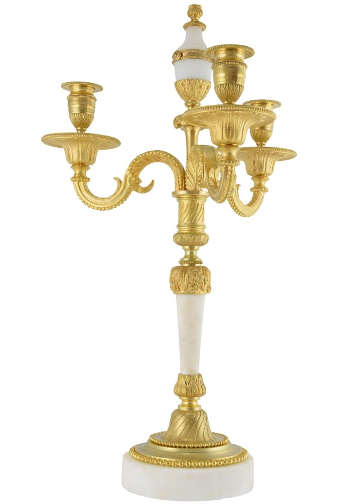 Paire de chandeliers style Empire XIXème